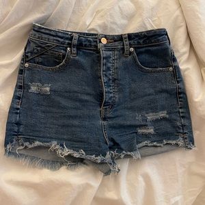 Free People Vintage High Rise CRVY shorts